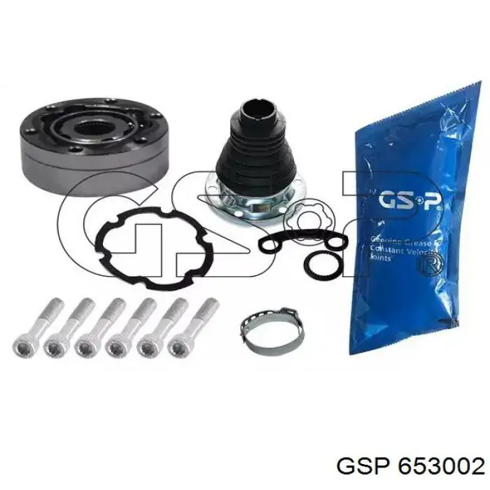 Przegub homokinetyczny przedni wewnętrzny GSP 653002 cena, od 43,32 USD