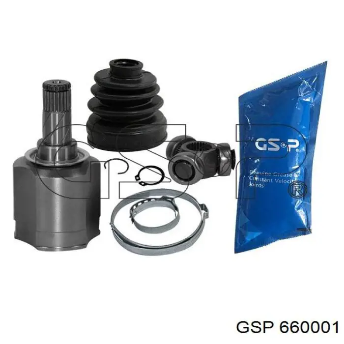Przegub homokinetyczny przedni wewnętrzny GSP 660001 cena, od 38,66 USD