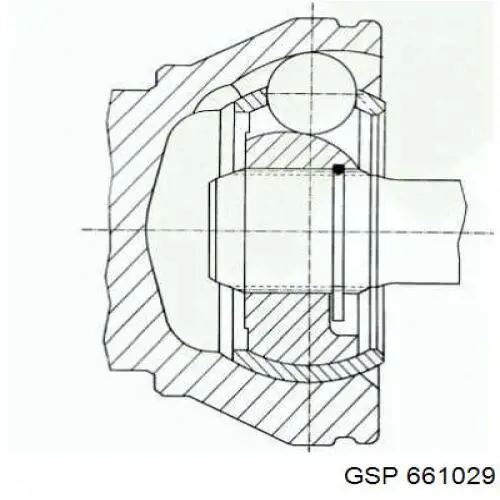 Przegub homokinetyczny wewnętrzny przedni lewy GSP 661029 cena, od 71,11 USD
