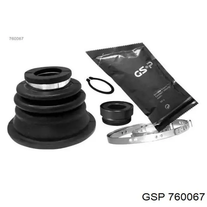 Osłona przegubu homokinetycznego półosi przedniej wewnętrzny lewy GSP 760067 cena, od 12,28 USD