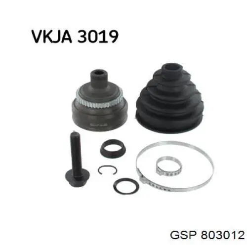 Przegub homokinetyczny przedni zewnętrzny GSP 803012 cena, od 41,02 USD