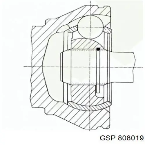 Przegub homokinetyczny przedni zewnętrzny GSP 808019 cena, od 37,57 USD