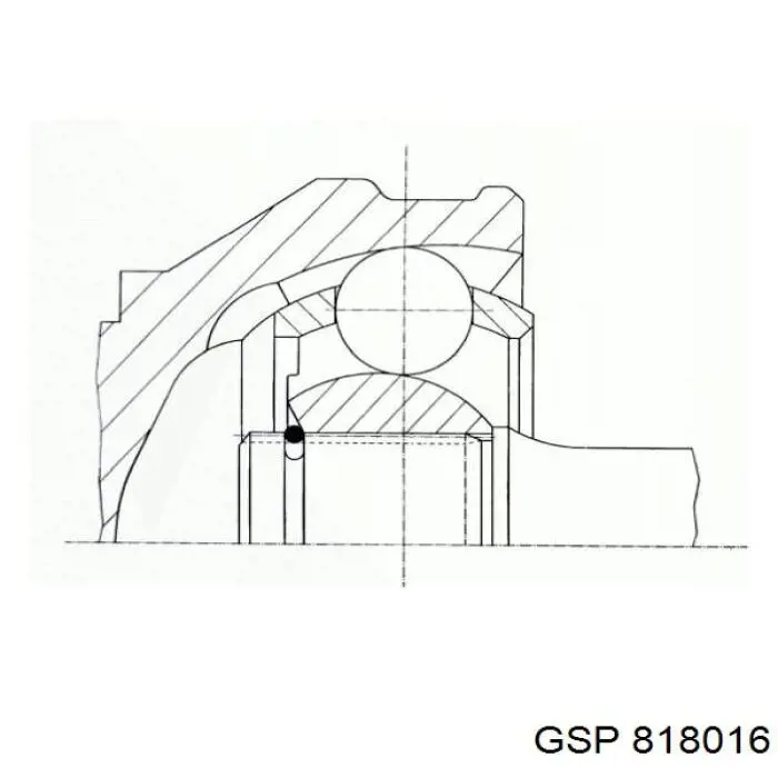 Do koszyka 818016 GSP Przegub homokinetyczny przedni zewnętrzny