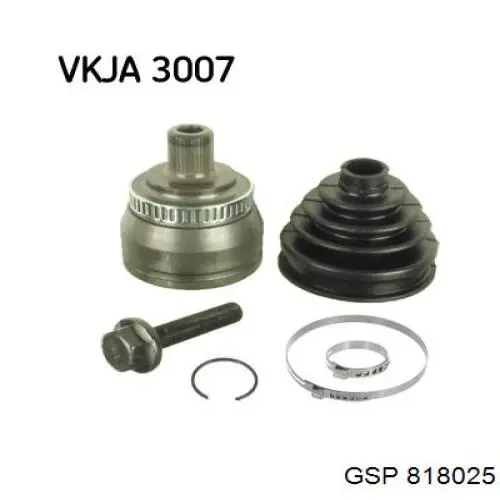 Przegub homokinetyczny przedni zewnętrzny GSP 818025 cena, od 46,16 USD