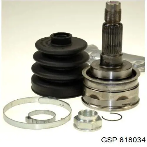 Przegub homokinetyczny przedni zewnętrzny GSP 818034 cena, od 46,09 USD