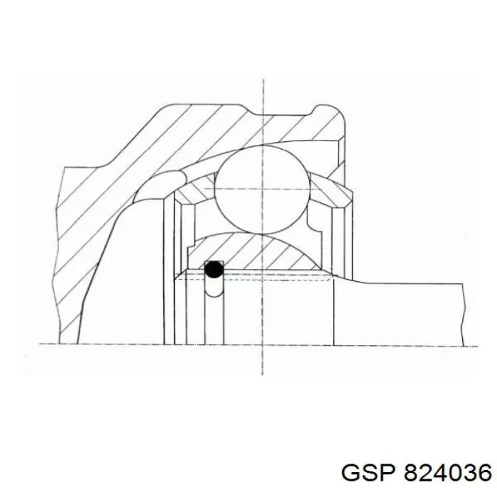 Przegub homokinetyczny przedni zewnętrzny GSP 824036 cena, od 40,91 USD