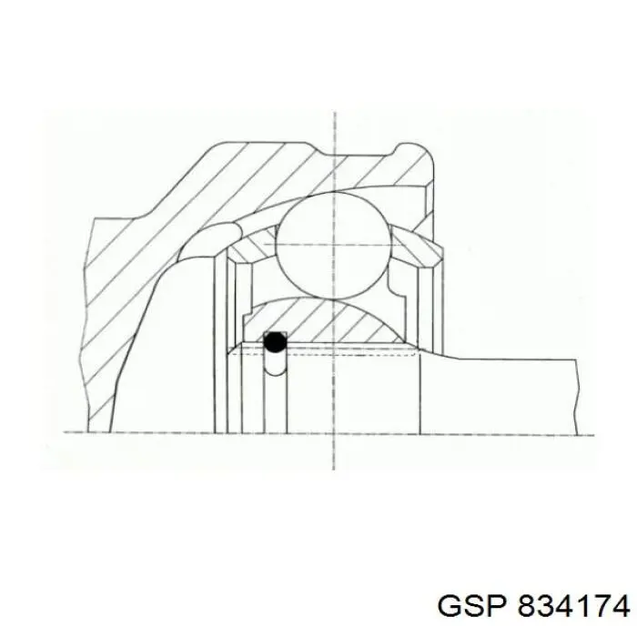 Przegub homokinetyczny przedni zewnętrzny GSP 834174 cena, od 45,98 USD