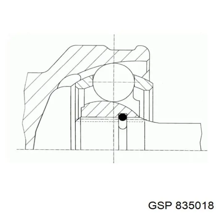 Przegub homokinetyczny przedni zewnętrzny GSP 835018 cena, od 50,78 USD