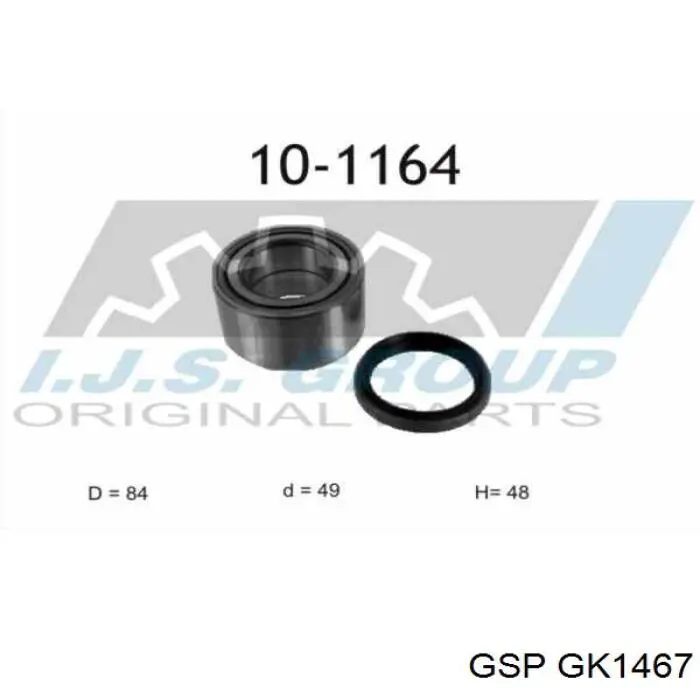 Lożysko piasty tylnej GSP GK1467 cena, od 26,80 USD