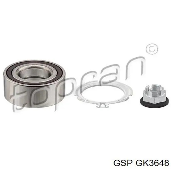 Łożysko piasty przedniej GSP GK3648 cena, od 51,99 USD