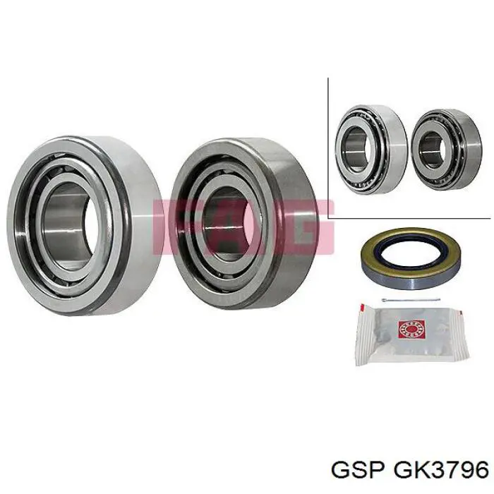 Lożysko piasty tylnej GSP GK3796 cena, od 12,89 USD