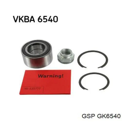 Łożysko piasty przedniej GSP GK6540 cena, od 25,03 USD