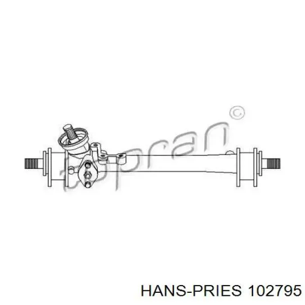 102795 Hans Pries (Topran) listwa kierownicza (maglownica)