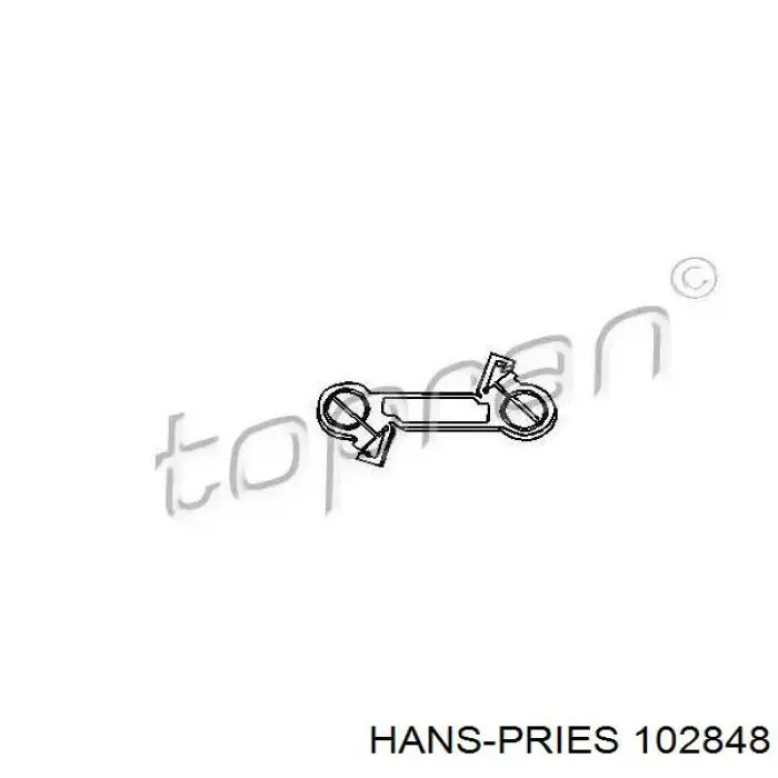 102848 Hans Pries (Topran) mechanizm - cięgno zmiany biegów