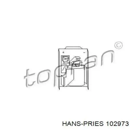 102973 Hans Pries (Topran) rezystor wentylatora nagrzewnicy (ogrzewacza kabiny)