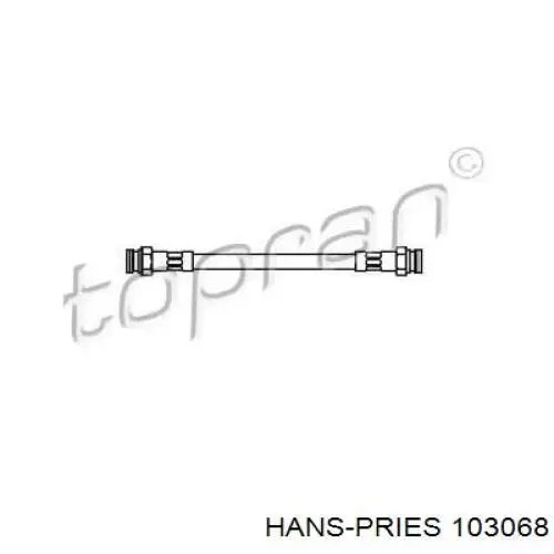 103068 Hans Pries (Topran) przewód hamulcowy tylny