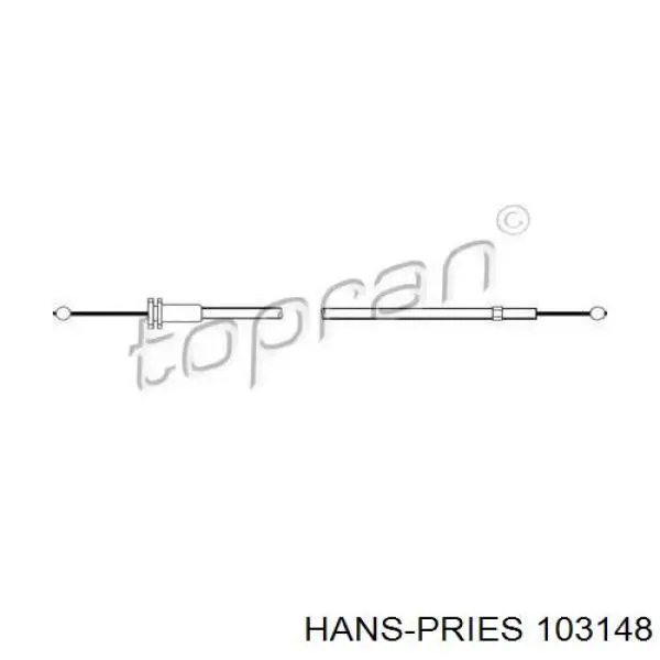 Linka otwierania maski Hans Pries (Topran) 103148 cena, od 8,39 USD