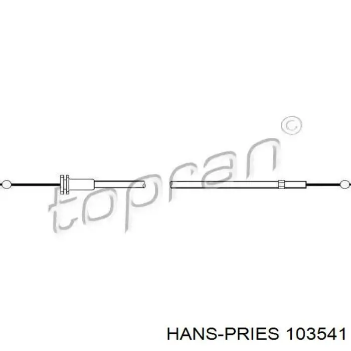 Linka otwierania maski Volkswagen Passat (B3, B4, 3A5, 351)