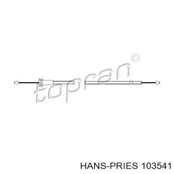 Linka otwierania maski Hans Pries (Topran) 103541 cena, od 8,63 USD
