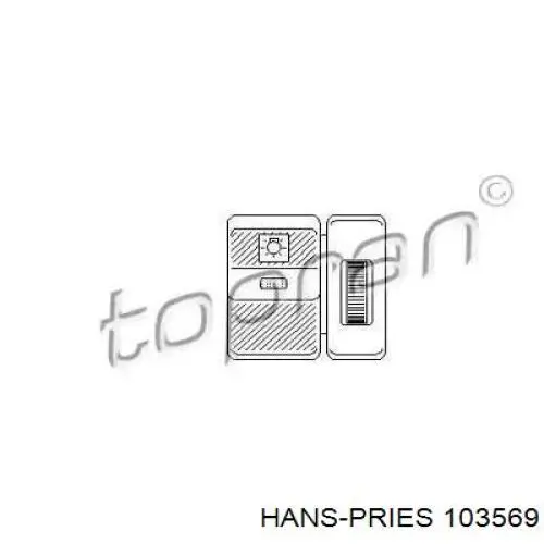 103569 Hans Pries (Topran) Przełącznik światła reflektorów na "torpedo"