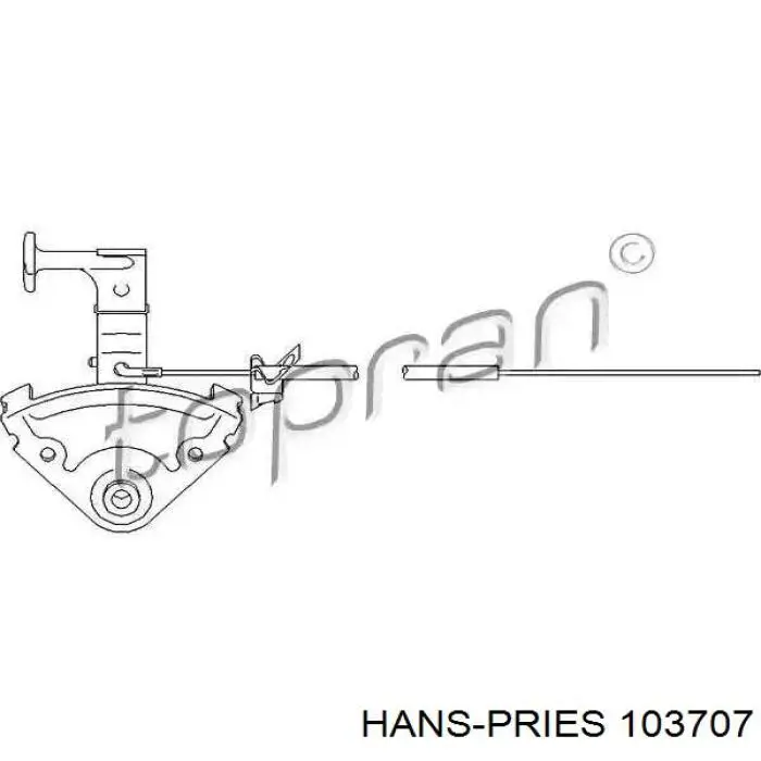 103707 Hans Pries (Topran) linka otwierania maski