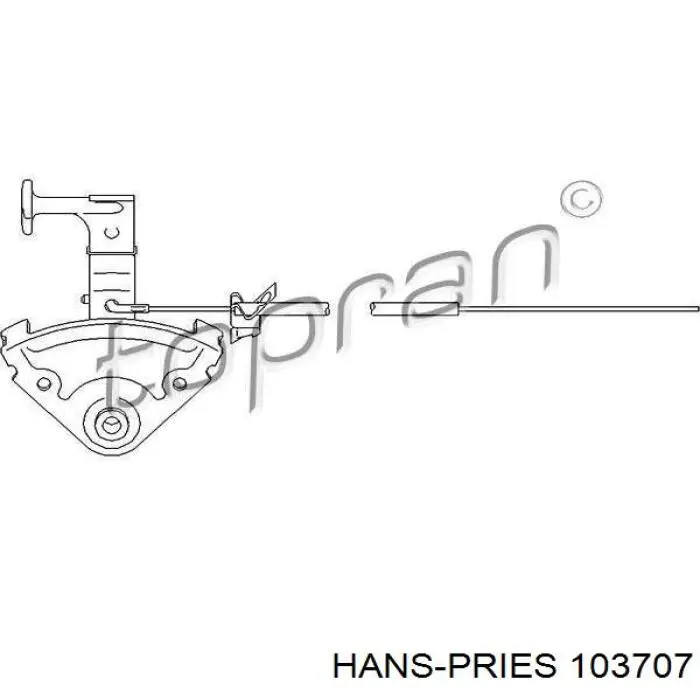 Linka otwierania maski Hans Pries (Topran) 103707 cena, od 12,40 USD