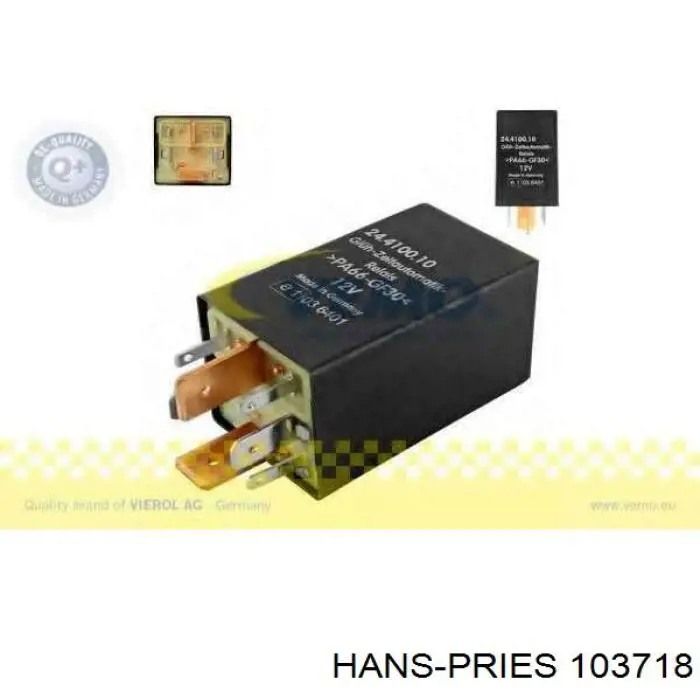 Przekaźnik świec żarowych Hans Pries (Topran) 103718 cena, od 15,62 USD