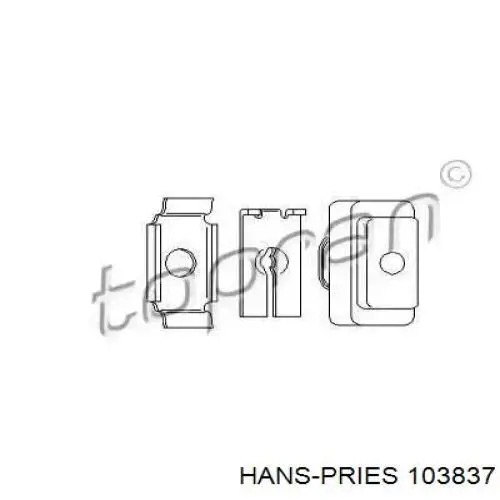 Linka sprzęgła Hans Pries (Topran) 103837755 cena, od 4,50 USD