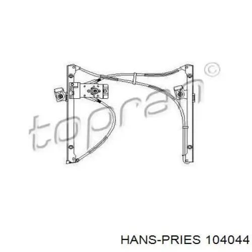 Do koszyka 6N3837402E VAG Mechanizm podnoszenia szyby drzwi przednich prawych