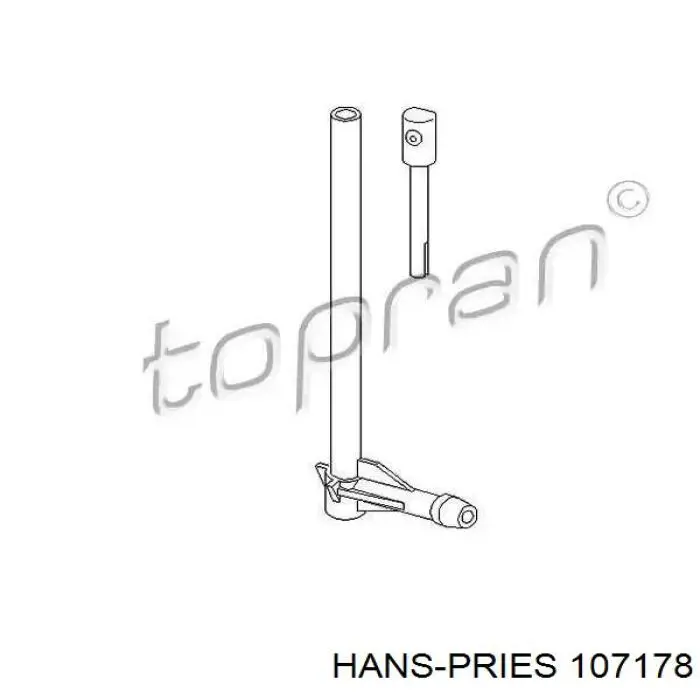 107178 Hans Pries (Topran) Dysza spryskiwacza szyby tylnej