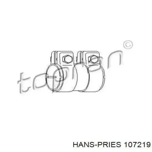 Wspornik (uchwyt) tłumika przedni Hans Pries (Topran) 107219 cena, od 12,35 USD