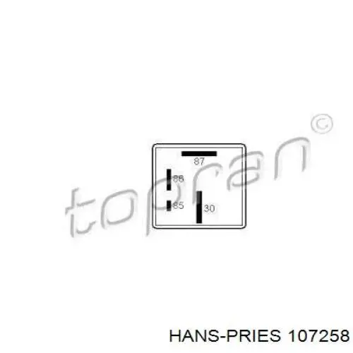 Przekaźnik świec żarowych Hans Pries (Topran) 107258 cena, od 9,63 USD