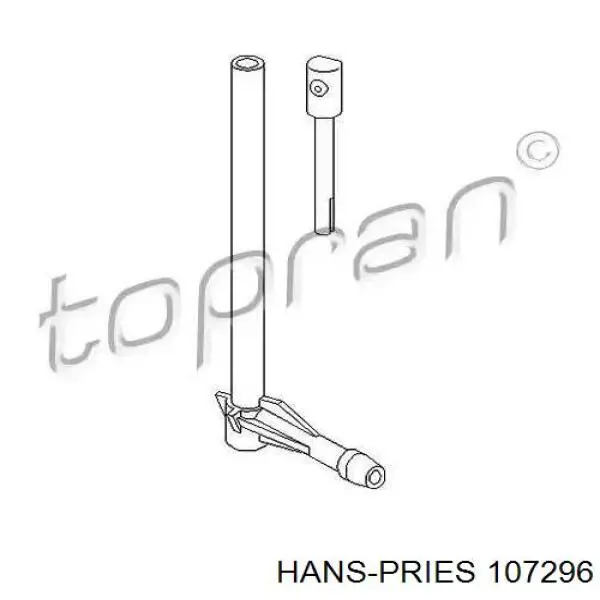 Dysza spryskiwacza szyby tylnej Hans Pries (Topran) 107296 cena, od 6,80 USD