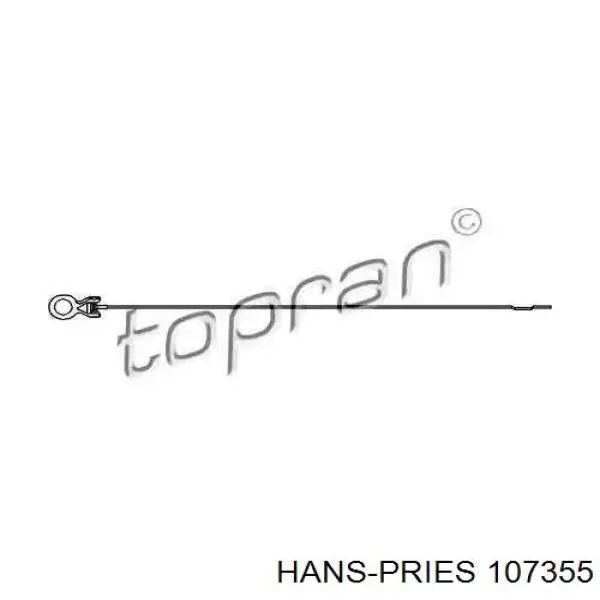 107355 Hans Pries (Topran) Bagnet poziomu oleju w silniku