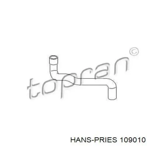 Przewód (króciec) układu chłodzenia Hans Pries (Topran) 109010 cena, od 6,77 USD