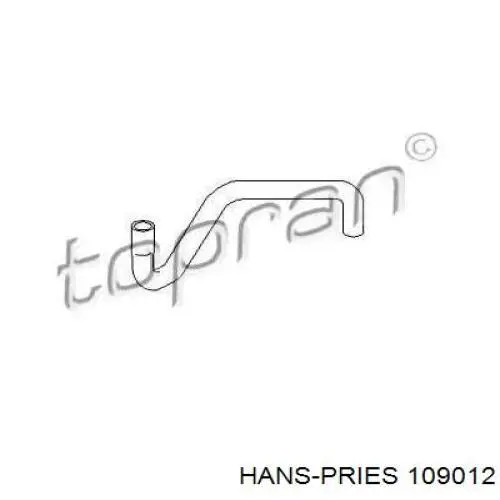 Przewód (króciec) chłodnicy górny Hans Pries (Topran) 109012 cena, od 10,10 USD