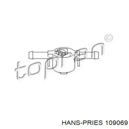 Zawór zwrotny filtra paliwa Hans Pries (Topran) 109069 cena, od 12,86 USD