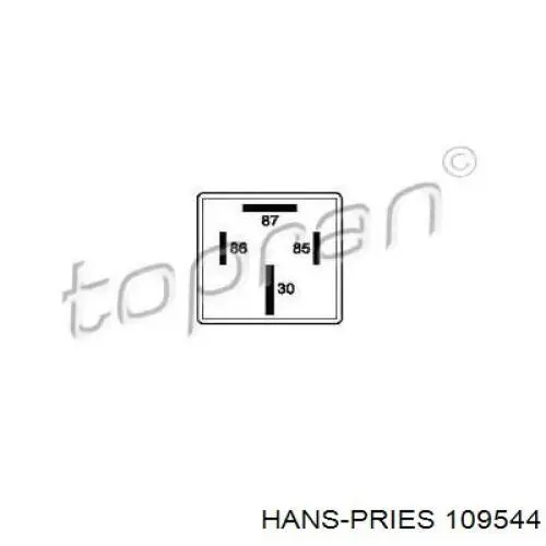 Przekaźnik pompy paliwa elektrycznej Hans Pries (Topran) 109544 cena, od 9,74 USD