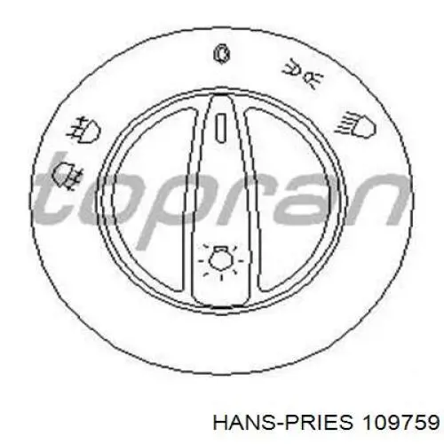 Czujnik włączania światła cofania Hans Pries (Topran) 109759 cena, od 15,68 USD