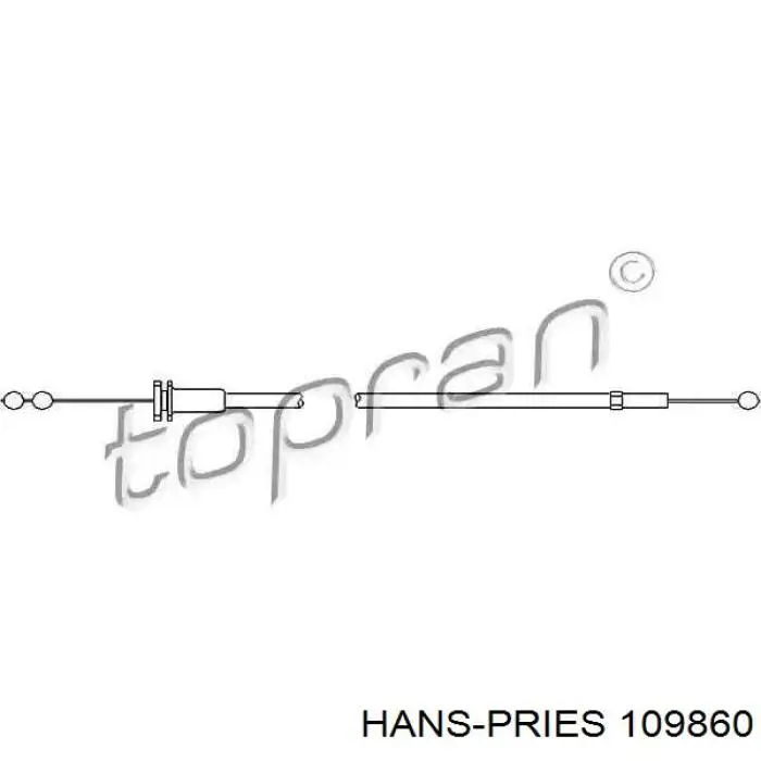 7005606 Cavo Linka otwierania maski