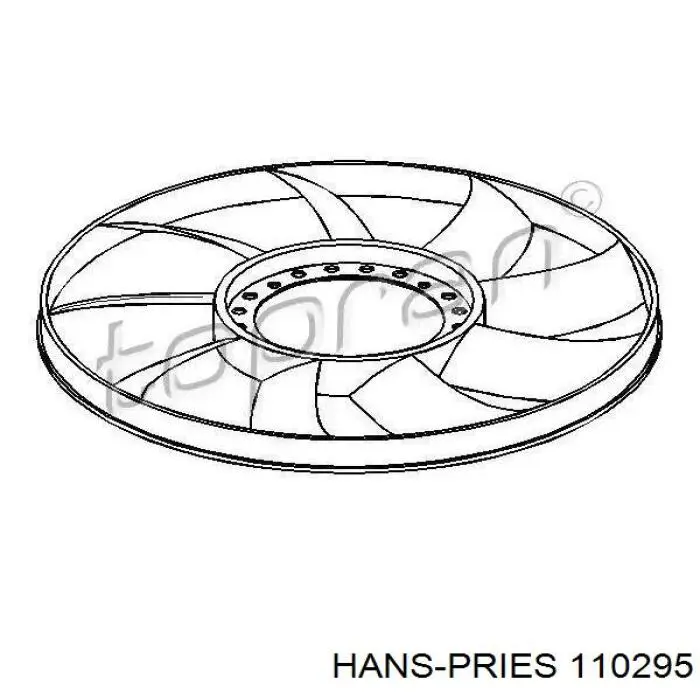 110295 Hans Pries (Topran) wentylator (wirnik chłodnicy)