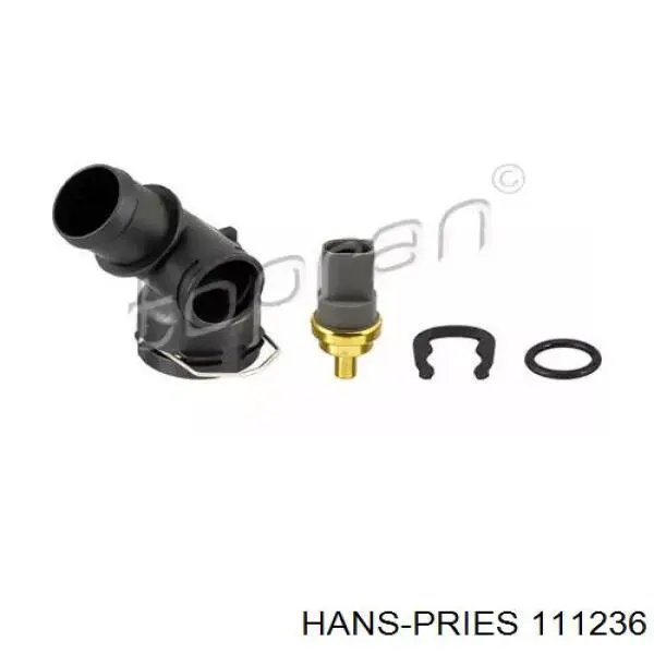 Kołnierz przewodu płynu chłodzącego (wg kodów 6Q0122291F i 1J0121619A VAG) Hans Pries (Topran) 111236 cena, od 9,02 USD