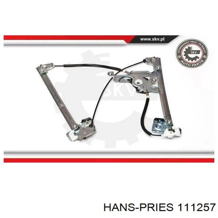 Do koszyka 111257 Hans Pries (Topran) Mechanizm podnoszenia szyby drzwi przednich lewych