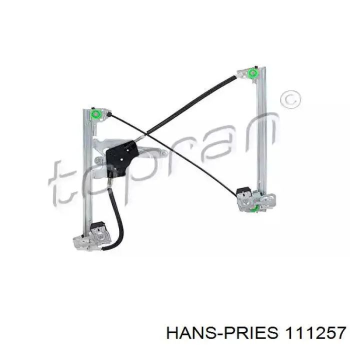 111257 Hans Pries (Topran) Mechanizm podnoszenia szyby drzwi przednich lewych