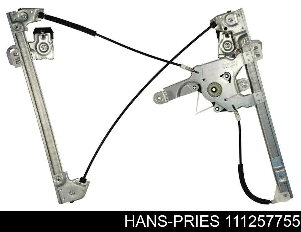 Mechanizm podnoszenia szyby drzwi przednich lewych 111257755 Hans Pries (Topran)