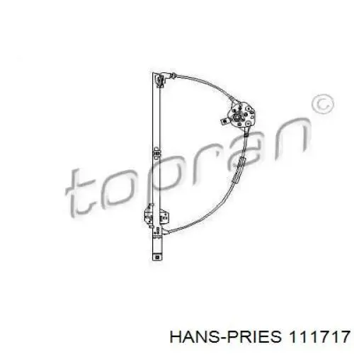 111717 Hans Pries (Topran) Mechanizm podnoszenia szyby drzwi przednich lewych