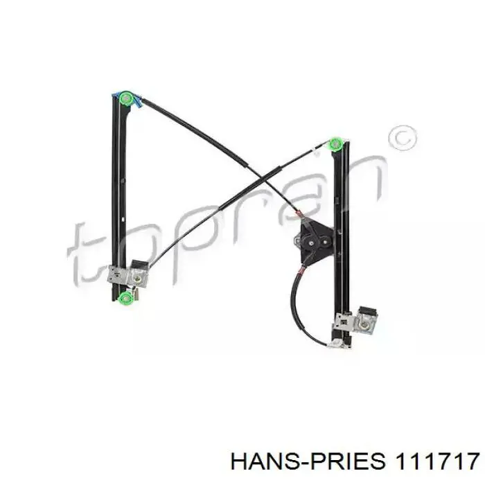 Do koszyka 111717 Hans Pries (Topran) Mechanizm podnoszenia szyby drzwi przednich lewych
