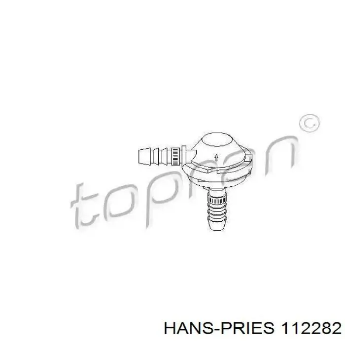 112282 Hans Pries (Topran) zawór pcv odpowietrzający silnik