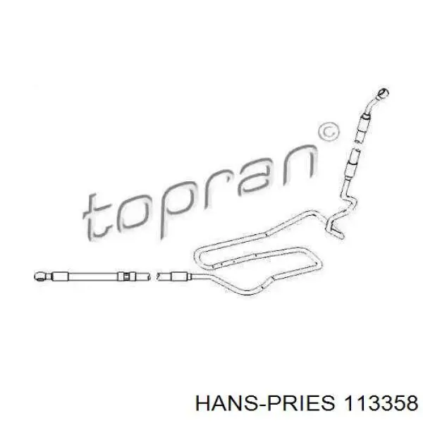 Przewód hydraulicznego układu wspomagania wysokiego ciśnienia, od pompy do maglownicy (mechanizmu) 1J0422893DC VAG