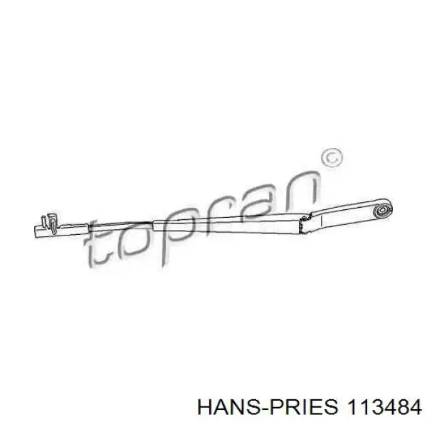 Do koszyka 113484 Hans Pries (Topran) Ramię wycieraczki szyby przedniej